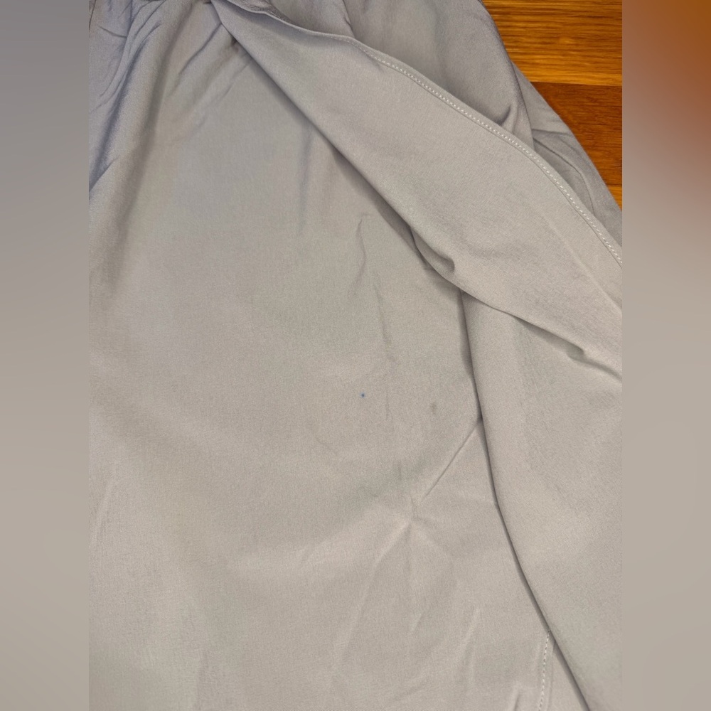 Halara Wide Leg Athletic Pants Small Gray Flowy High Rise Tulip Hem - Picture 5 of 12